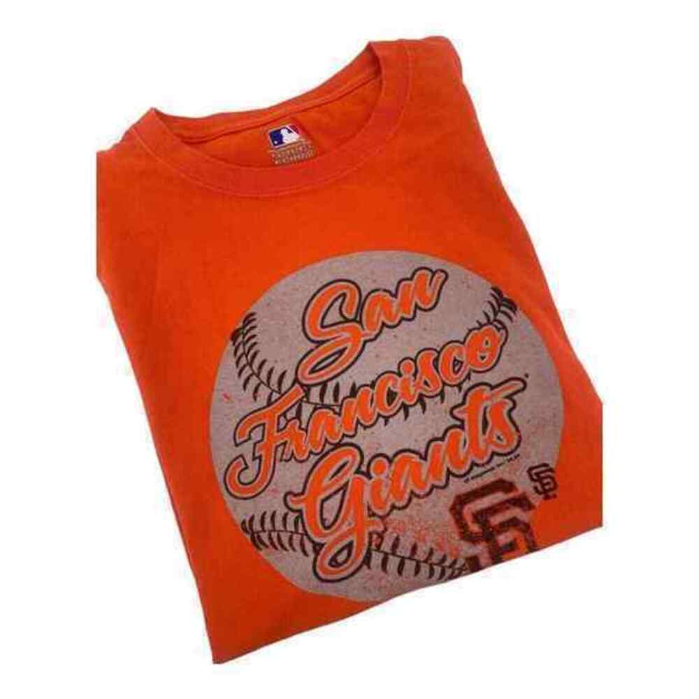 2 XL San Francisco Giants Orange Short Sleeve Cotton Tee Shirt Size 2XL - Picture 8 of 11